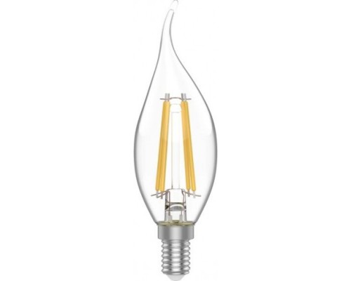 Лампа светодиодная GAUSS Свеча basic filament на ветру 4,5w 400lm 2700к е14 led [1041115]