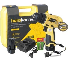 Дрель-шуруповерт аккумуляторная HANSKONNER HCD1230R