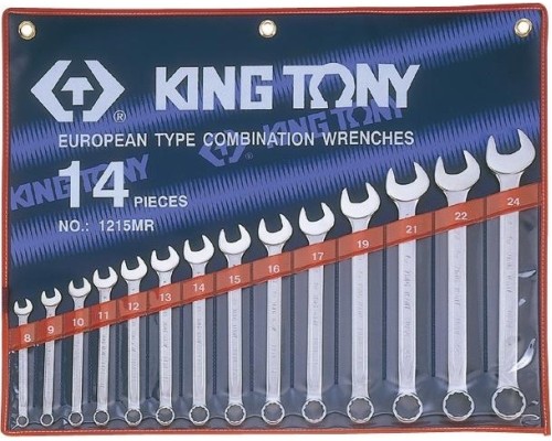 Набор ключей комбинированных KING TONY 1215MR01 14 предметов Набор ключей комбинированных KING TONY 1215MR01 14 предметов