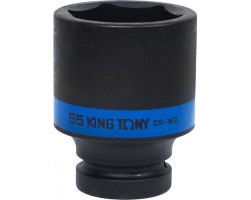 Ударная головка шестигранная глубокая 55 мм с посадкой 1" KING TONY 843555M