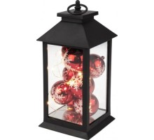 Фонарь декоративный Neon-Night с шариками черный корпус 14х14х27 см, теплый белый 513-063