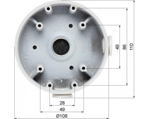 Монтажная коробка DAHUA DH-PFA139 для мини-купольных видеокамер