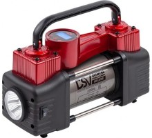 Компрессор автомобильный Dsv 213 000 smart, двухцилиндровый с led фонарем 65 л/мин 213000