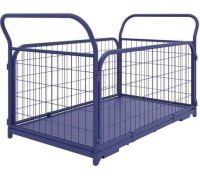 Тележка платформенная с сетчатыми бортами Rusklad ТС-2 600 х 900 мм, (без колес) ТС 2 б/к
