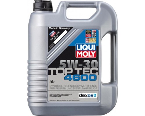 Масло моторное LIQUI-MOLY SAE 5W30 Top Tec 4600 5 л 8033/2316 синтетическое [8033]