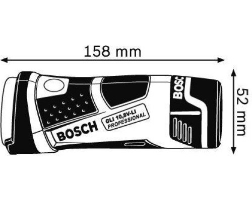 Фонарь аккумуляторный BOSCH GLI 10,8 VLI / 12V-80 без АКБ и ЗУ [0601437U00]