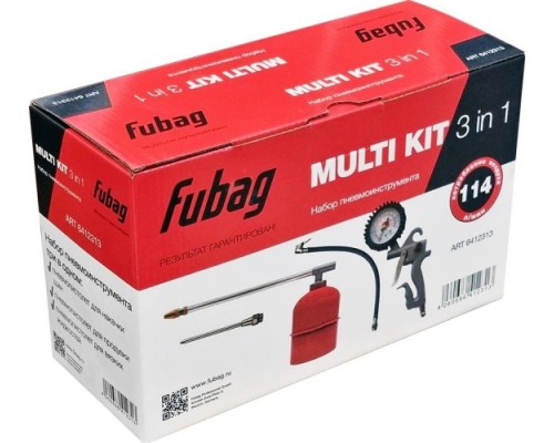 Набор пневмоинструмента FUBAG MULTI KIT 3 IN 1 6412313 [6412313]