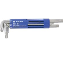 Набор ключей TORX МАСТАК 0631-8HB г-образных т10-т50, длинные, 8 предметов