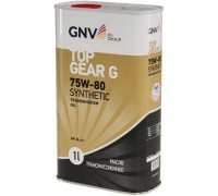 Масло трансмиссионное GNV Top Gear G Synthetic 75W80 GL-4 1 л (металл. канистра) GTG1G72015G40007580001