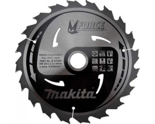 Пильный диск по дереву MAKITA 235x30/15.88x1.6x20T для m-force [B-07995]