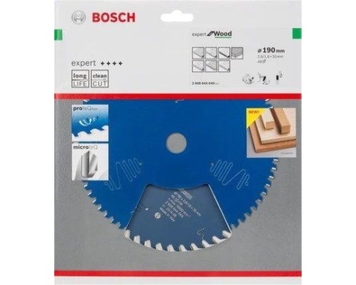 Пильный диск по дереву BOSCH 190х48х30 Expert for Wood [2608644049]