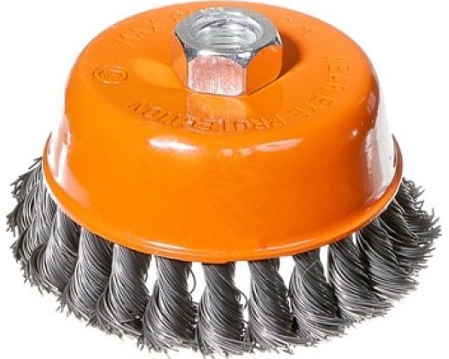 Щетка для УШМ STURM 5 240 203 чашка м14, d100мм, витая стальная проволока [5240203]