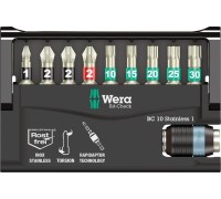 Набор насадок WERA Bit-Check, Edelstahl BC 10/9 SB,WE-073630 WE-073630