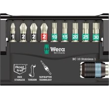Набор насадок WERA Bit-Check, Edelstahl BC 10/9 SB,WE-073630 WE-073630