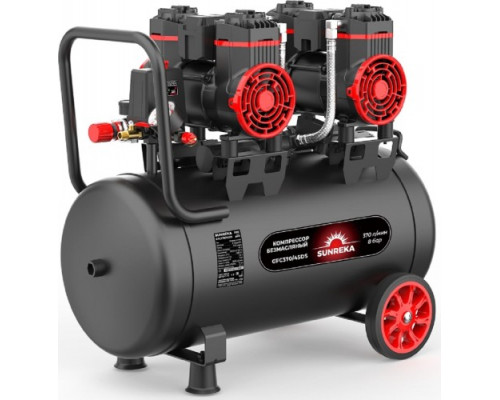 Компрессор поршневой безмасляный малошумный SUNREKA GFC370/45DS 216115