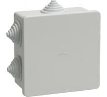 Распаячная коробка IEK KM41235 оп 85х85х40 ip44 (6 каб.ввод.) UKO11-085-085-040-K41-44