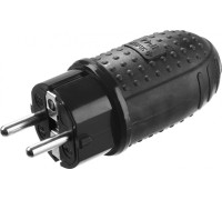 Вилка ЗУБР Профессионал обрезиненная, 16A/250B, IP44 55116-B