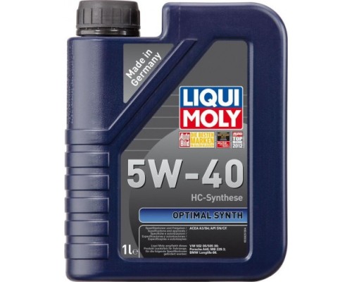 Масло моторное LIQUI-MOLY SAE 5W40 Optimal Synth 1 л 3925 синтетическое [3925]