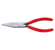 Длинногубцы KNIPEX KN-3021140SB плоскокруглые рифленные губки 42 мм, длина 140 мм