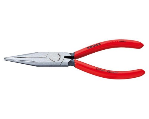 Длинногубцы KNIPEX KN-3021140SB плоскокруглые рифленные губки 42 мм, длина 140 мм