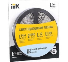 Лента светодиодная IEK LSR-5050W60 14.4w 12В IP20 (5 м) [LSR2-2-060-20-3-05]