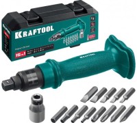 Отвертка ударная KRAFTOOL поворотная реверсивная, сменные биты 8шт., набор 10 пред. 25550-H10_z01