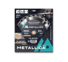 Пильный диск по дереву METALLICA Optima 300x32/30 мм 24 зуба, Т=3,2 мм продольный [902943]