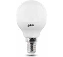 Лампа светодиодная GAUSS Шар led шар-dim e14 7w 560lm 3000к диммируемая [105101107-D]