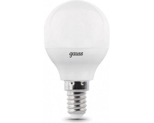 Лампа светодиодная GAUSS Шар led шар-dim e14 7w 560lm 3000к диммируемая [105101107-D]