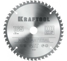 Пильный диск по алюминию KRAFTOOL 165x20мм 48T Multi Material [36953-165-20]