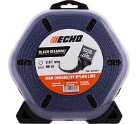 Леска триммерная ECHO 2,7мм/ 66м Black Diamond Line (витой квадрат) [340105071]