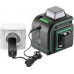 Лазерный уровень CUBE 3-360 GREEN ADA PROFESSIONAL EDITION + Штатив-штанга элевационный + Cosmo 50 [А00677]