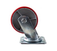 Колесная опора большегрузная LONGWAY SCp 55 поворотная, полиуретан, D-125 мм 01120490