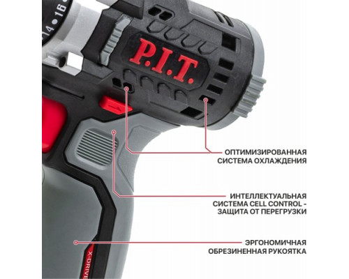 Дрель-шуруповерт аккумуляторная P.I.T. PBM12K-10A/2 X-driver купить с доставкой и официальной гарантией
