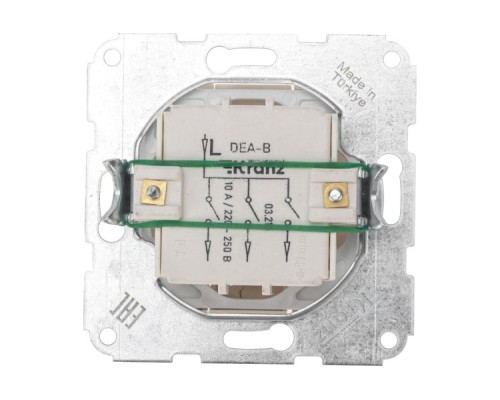 Выключатель Kranz DEA-B DEA 3кл с/у 10а мех. беж [KR-78-0234]