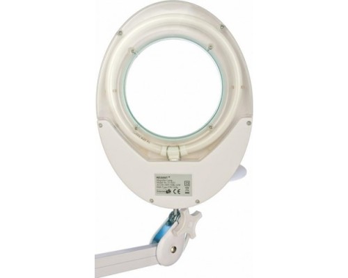 Лупа на струбцине REXANT круглая, 8D с подсветкой и крышкой, белая [31-0221]