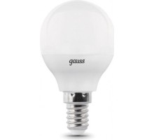 Лампа светодиодная GAUSS Шар шар 7w 590lm 4100к е14 диммируемая led 105101207-D