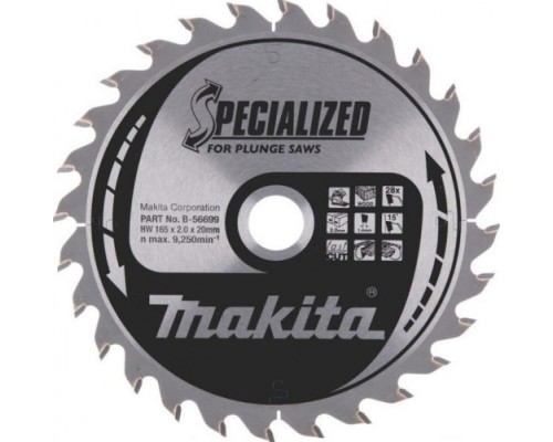 Пильный диск по дереву MAKITA 165x20x1.4x28 (для dsp600) [B-56699]