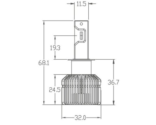 Лампа галогеновая MTF LIGHT HB3 9005 12V 65W LONG LIFE x4 блистер HLL12B3b