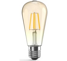 Лампа светодиодная GAUSS ST64 filament 6w 550lm 2400к e27 golden led [102802006]