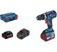 Аккумуляторный шуруповерт BOSCH GSB 18 V-60 C ударная, бесщеточная 06019G2100 2х5,0Ач, L-Boxx