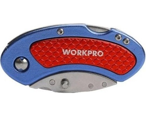 Нож складной WORKPRO WP211005 алюминиевый, со сменными лезвиями