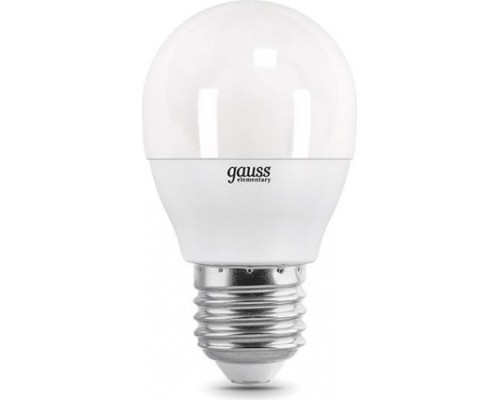 Лампа светодиодная GAUSS Шар elementary шар 12w 880lm 3000k е27 led [53212]