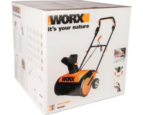 Снегоуборочная машина WORX WG450E электрическая