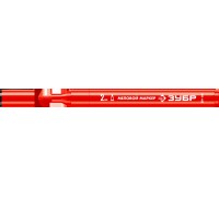 Маркер ЗУБР ММ-400 красный, 2 мм, круглый, меловой, ПРОФЕССИОНАЛ  06332-3
