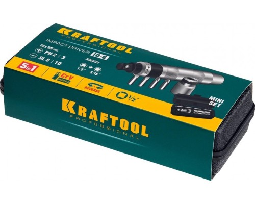 Отвертка ударная KRAFTOOL ID-6 поворотная 6 предм. [25555]