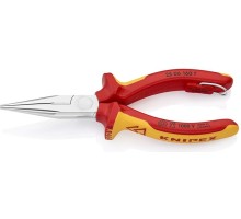 Длинногубцы диэлектрические KNIPEX 2506160T 160 мм с режущими кромками KN-2506160T