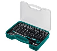 Отвертка-битодержатель KRAFTOOL 26816 X-Drive-122 с насадками, 122 шт.