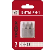 Бита для заворачивания TRIGGER 84961 ПРОФИ PH-1 25мм (3шт.) тов-128280