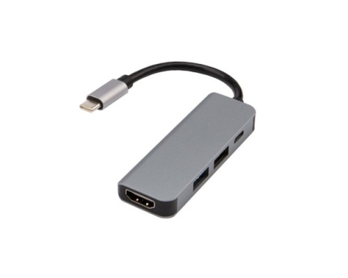 Разветвитель REXANT 18-4151 USB Type-C на 4 порта: 1xHDMI/2xUSB/1xType-C PD